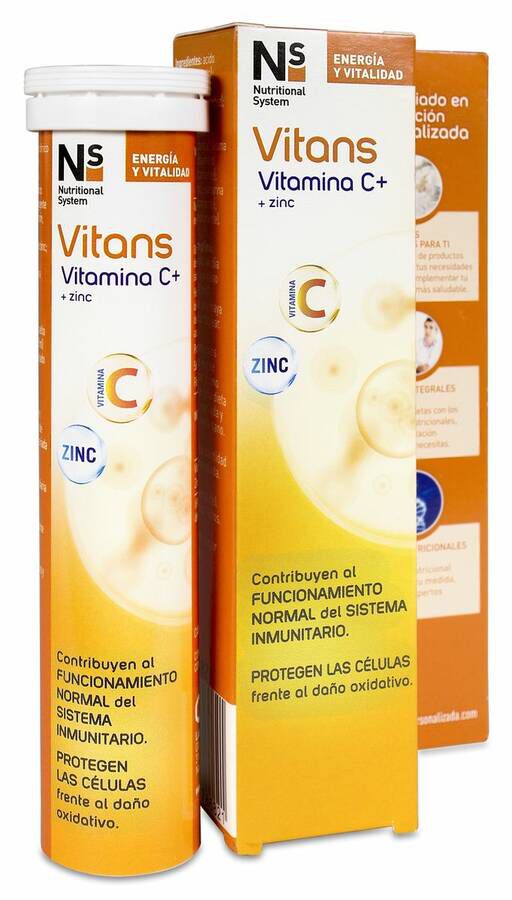 Ns Vitans Vitamina C + Zinc, 20 Comprimidos