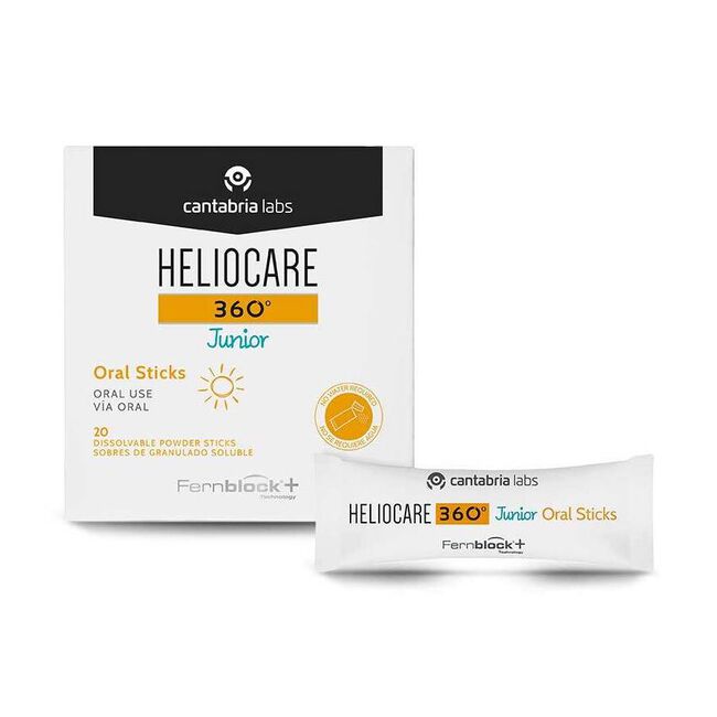 Heliocare 360º Junior Oral Sticks, 20 Uds