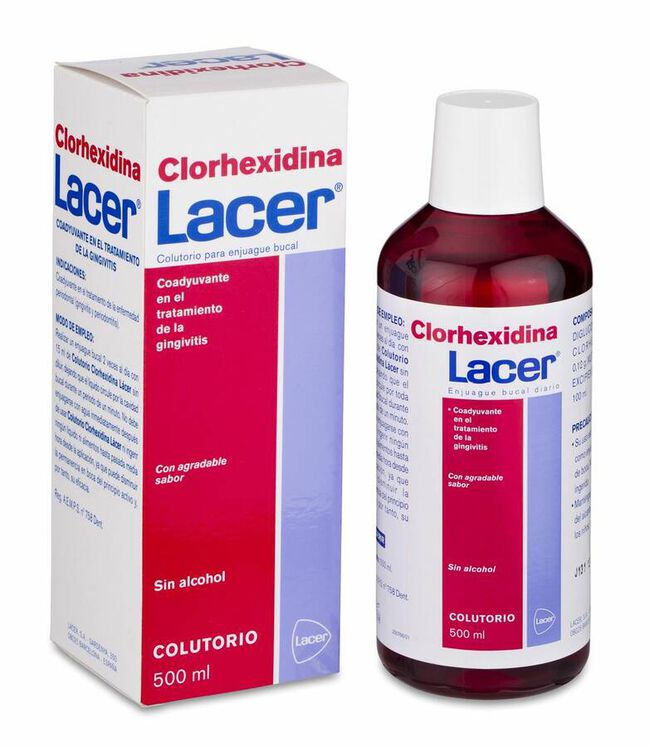 Lacer Colutorio Clorhexidina, 500 ml