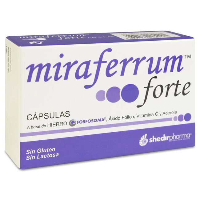 Shedir Miraferrum Forte, 30 Cápsulas