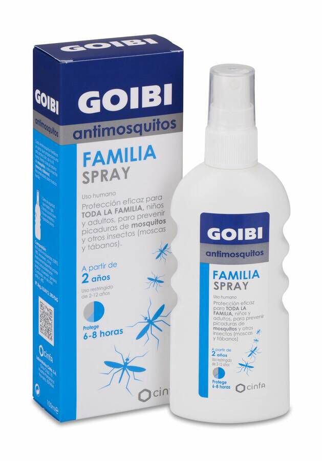 Goibi Antimosquitos Familia Repelente Spray, 100 ml