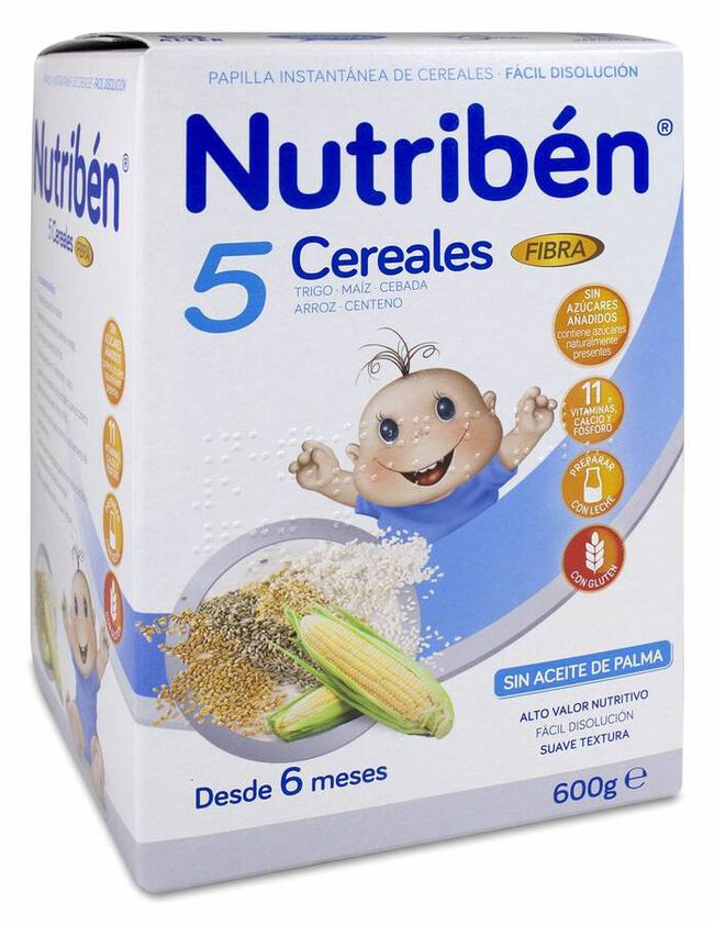 Nutribén 5 Cereales Fibra, 600 g
