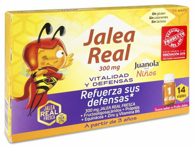 Juanola Jalea Real Niño Vitalidad y Defensas, 14 Viales