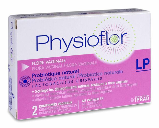 Physioflor Probiótico, 2 Comprimidos Vaginales