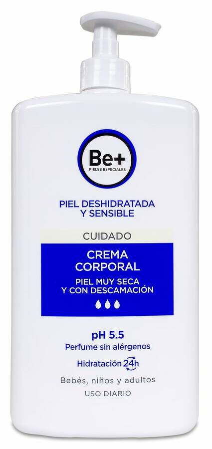 Be+ Crema Corporal Piel muy Seca, 1 L
