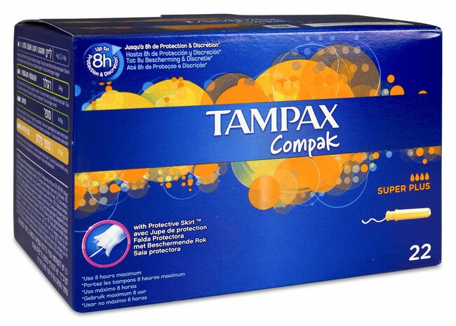 Tampax Compak Super Plus, 22 Uds
