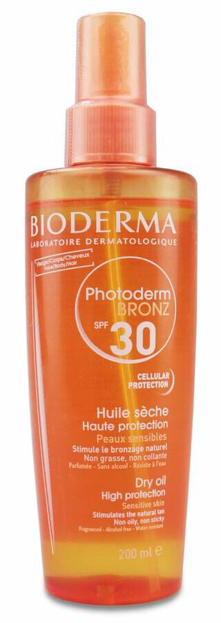 Bioderma Photoderm Bronz Aceite Seco SPF 30, 200 ml