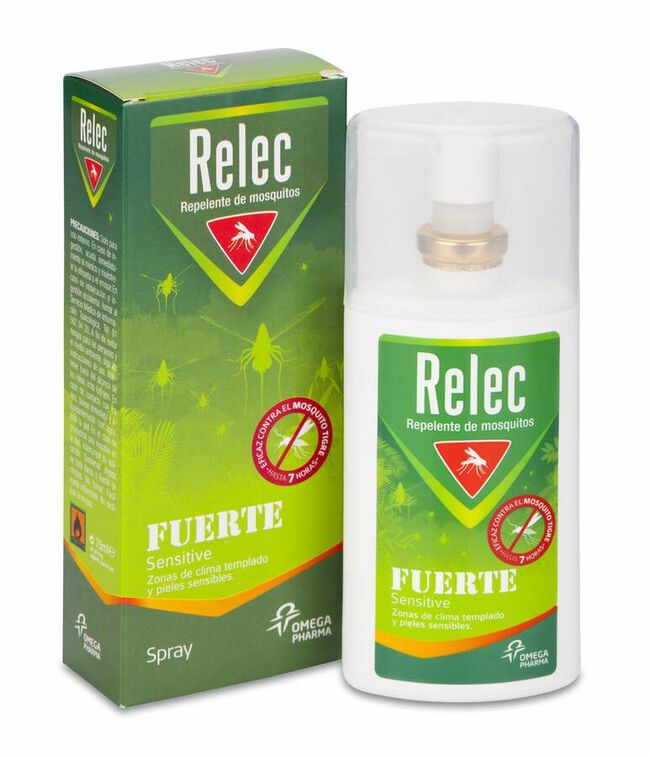 Relec Fuerte Sensitive Spray Repelente Mosquitos, 75 ml