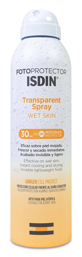 Isdin Fotoprotector Transparent Spray Wet Skin SPF 30, 250 ml