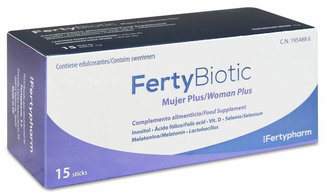 Fertybiotic Mujer Plus, 15 Sticks