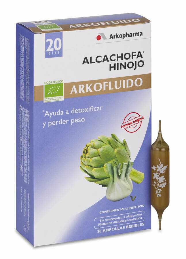 Arkopharma Arkofluido Alcachofa e Hinojo, 20 Ampollas image number null