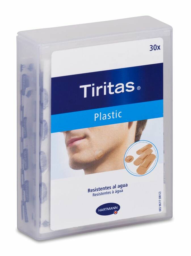 Tiritas Plastic Apósito Adhesivo, 30 Uds image number null