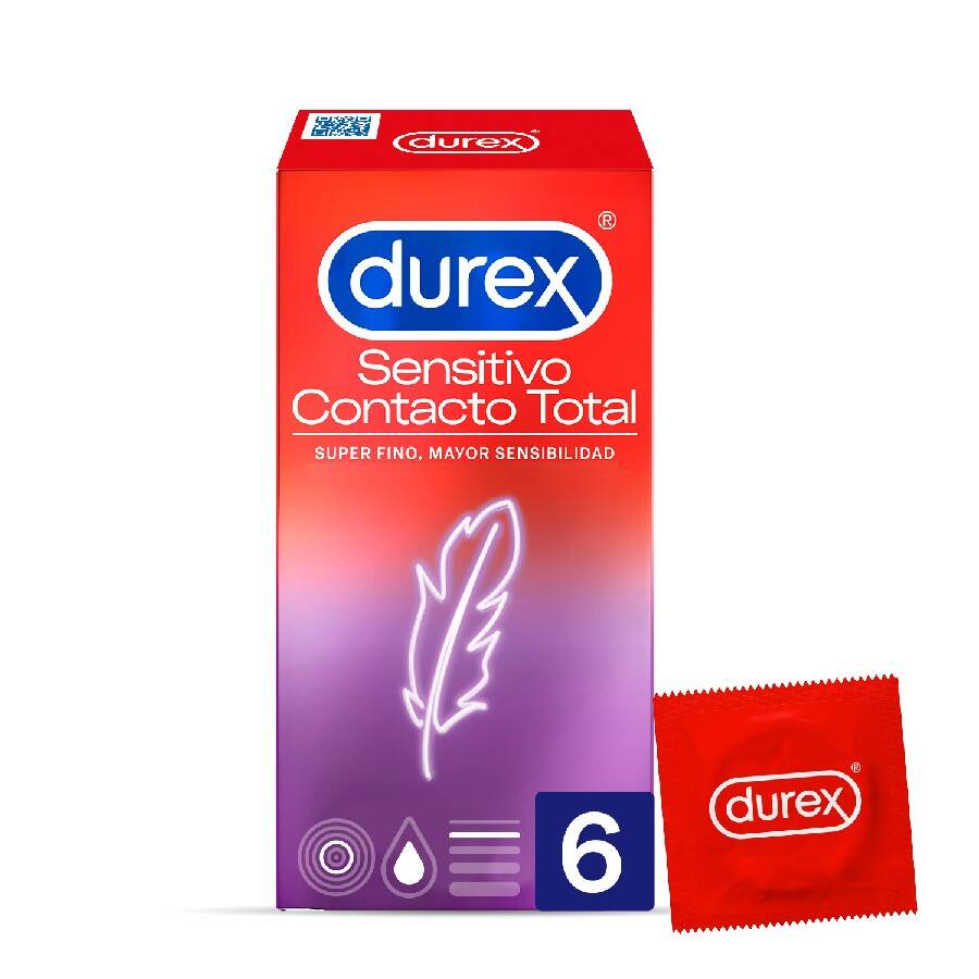 Durex Sensitivo Contacto Total, 6 Uds image number null
