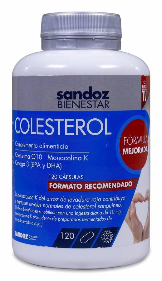 Sandoz Bienestar Colesterol, 120 Cápsulas image number null