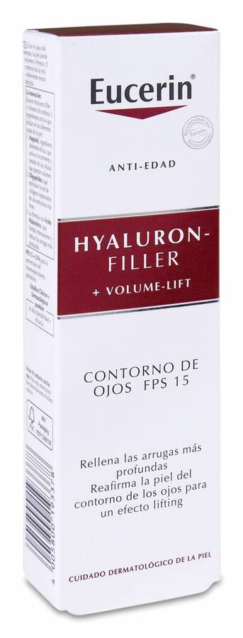 Eucerin Hyaluron-Filler + Volume-Lift Contorno de Ojos SPF 15, 15 ml image number null
