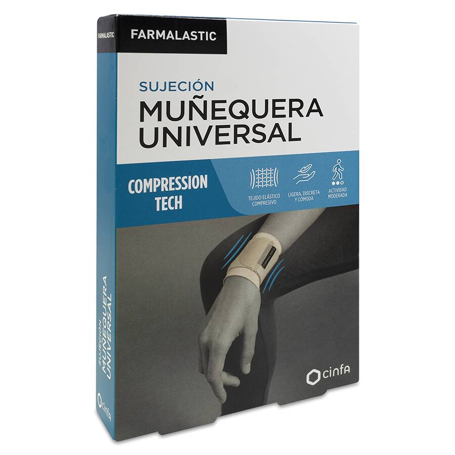 Farmalastic Innova Muñequera Velcro Beige Talla Pequeña/Mediana, 1 Ud image number null