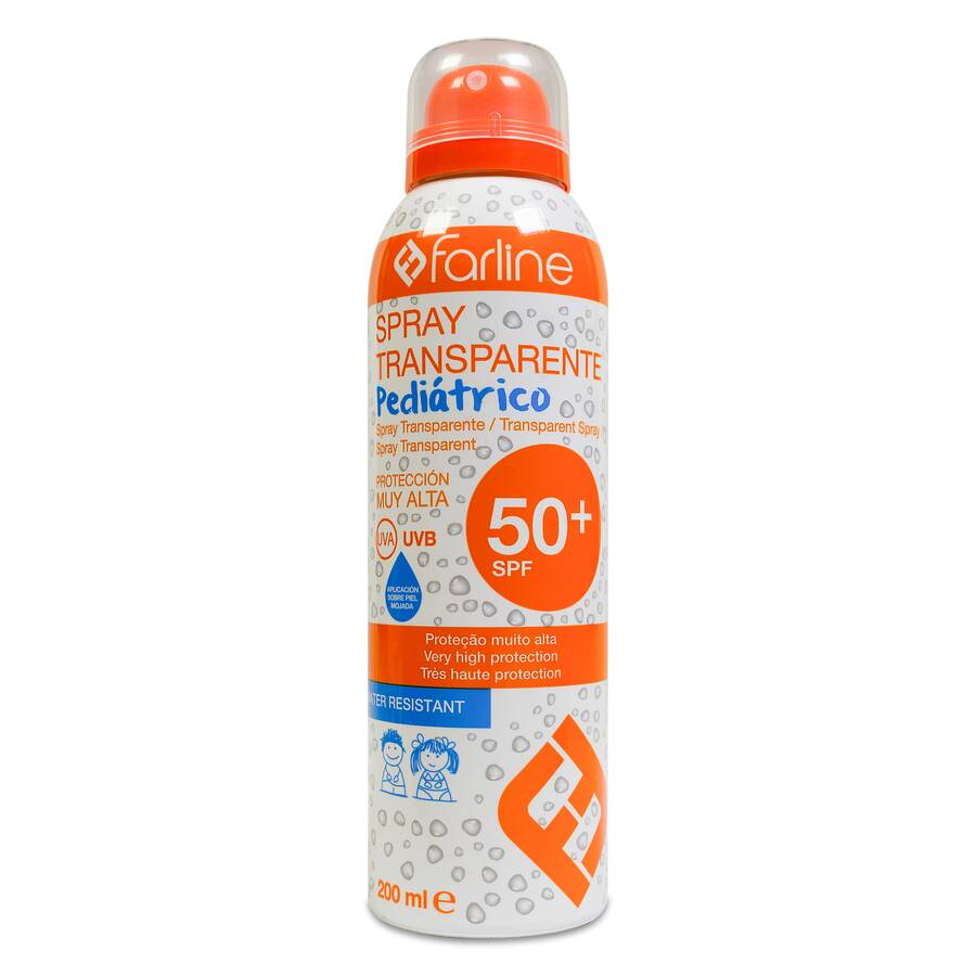 Farline Spray Transparente Pediátrico SPF 50+, 200 ml image number null