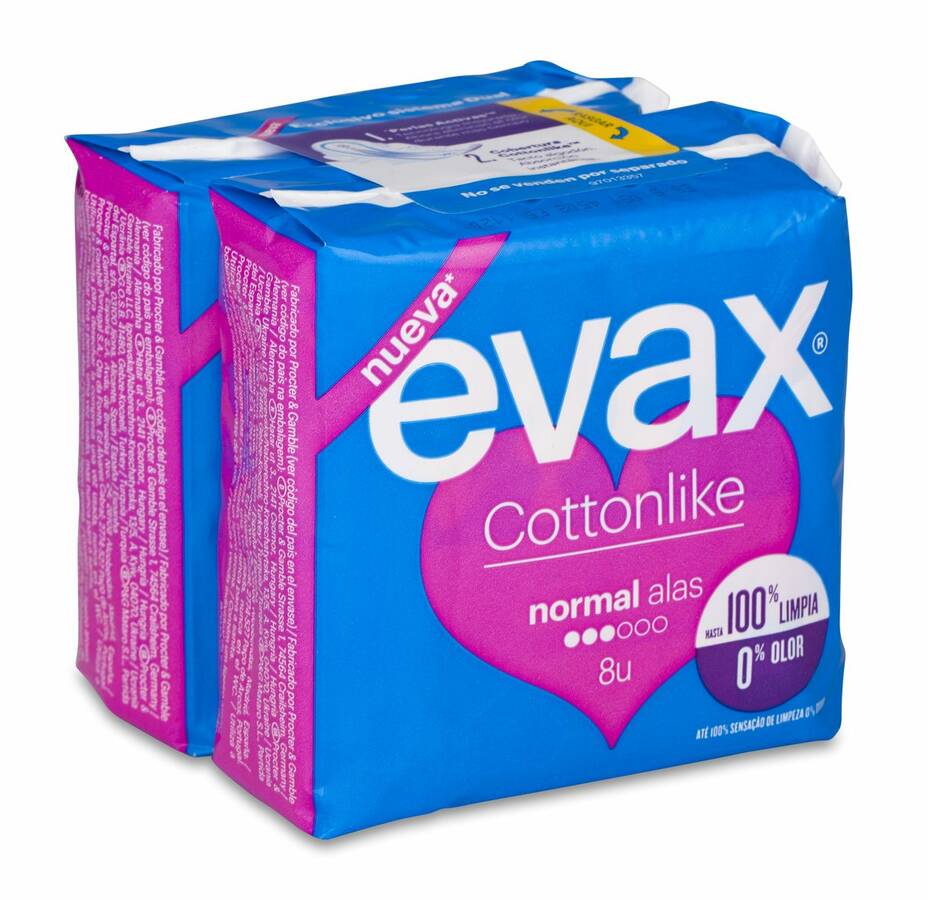 Evax Cottonlike Normal con Alas, 16 Uds image number null