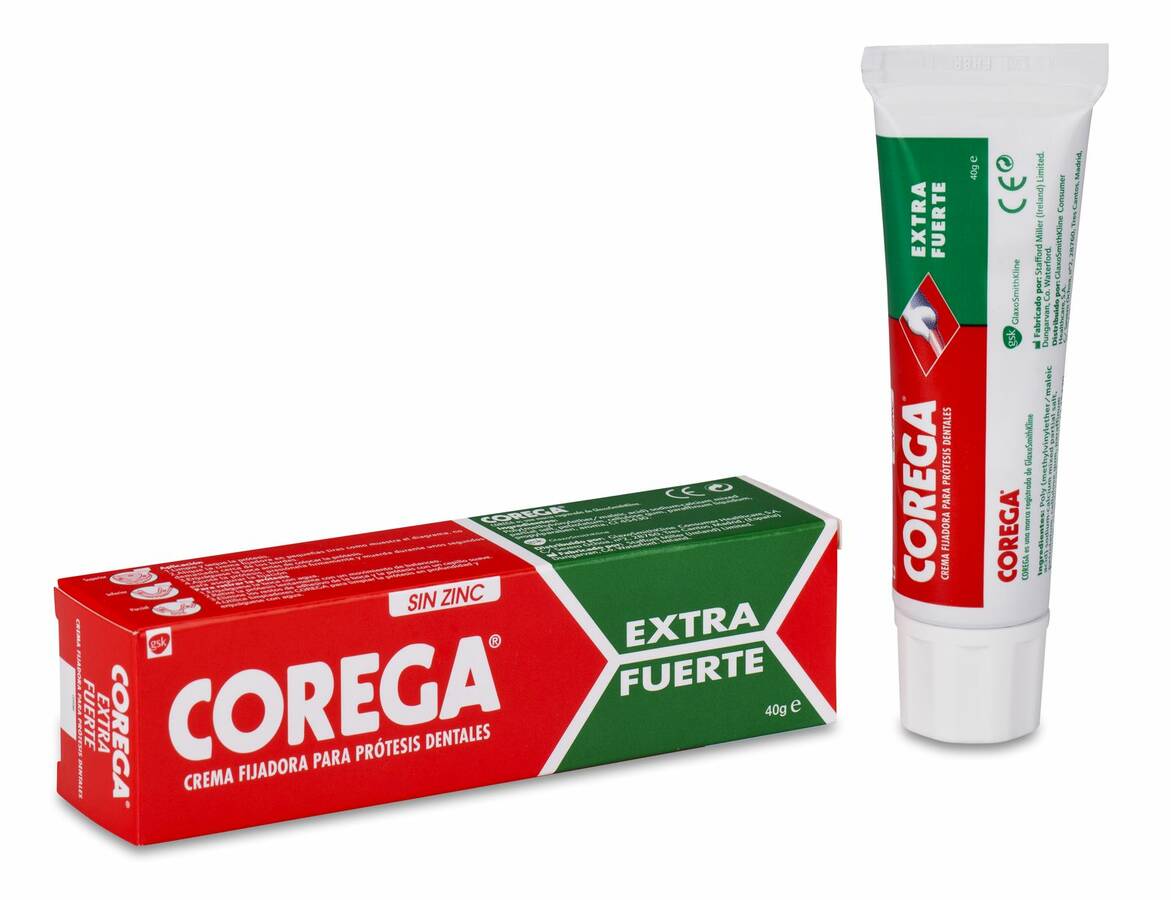 Corega Extra Fuerte Adhesivo Prótesis Dental, 40 ml image number null